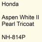 Preview: Honda, Aspen White II Pearl Tricoat, NH-814P.